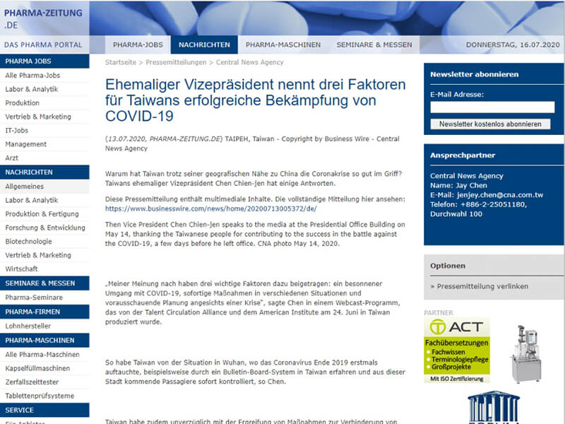 PHARMA ZELTUNG DE